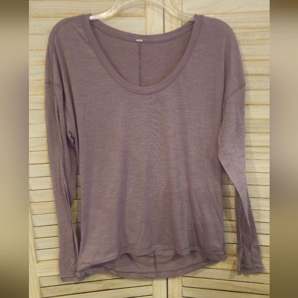 Lululemon Purple Long Sleeve Top, Size 10